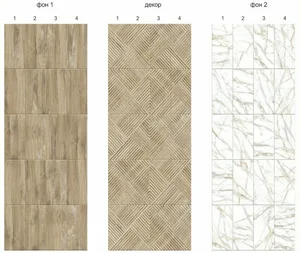 Панель ПВХ пластик Discovery цифровая печать Дуб натуральный. Фон2. Матовый лак 2700х250х7мм