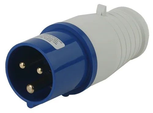 Вилка переносная 013 2Р+РЕ 16А 220В IP44 ЭРА