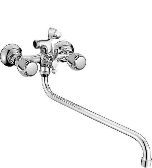 Смеситель для ванны ЭКОНОМ 203, двухвентильный, излив 30 см