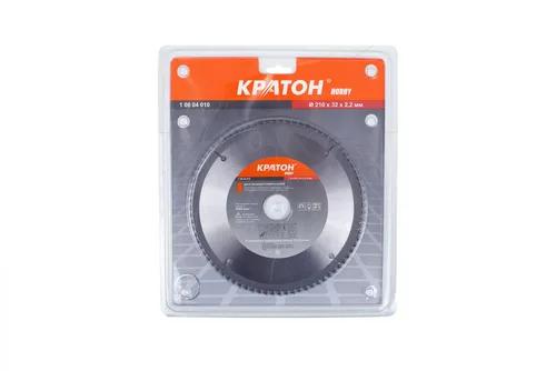Диск пильный универсальный Кратон Ø210x32/30х2,6 мм, 80Т