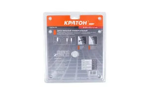 Диск пильный универсальный Кратон Ø210x32/30х2,6 мм, 80Т