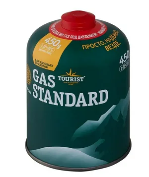 Газ TOURIST GAS STANDARD резьбовой клапан, 450 г.