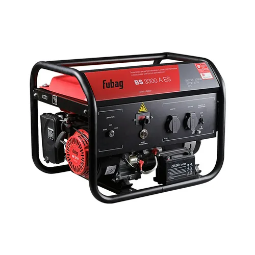 Генератор бензиновый FUBAG BS 3300 A ES, 3,3 кВА, 220В