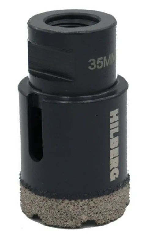 Коронка алмазная Hilberg Super Hard,35 мм 6Т  М14,для УШМ (керамогранит, гранит)