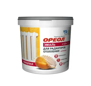 Эмаль для радиаторов Ореол акриловая белая глянцевая 3кг