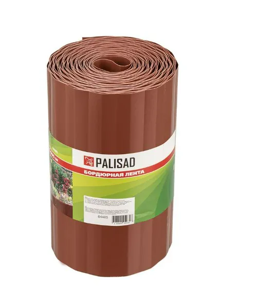 Бордюрная лента PALISAD коричневая  20х900 см, 