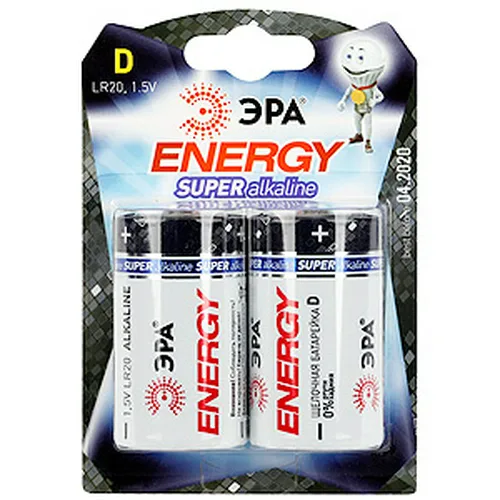 Батарейка ЭРА LR20-2BL D 2 шт