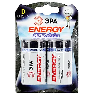 Батарейка ЭРА LR20-2BL D 2 шт