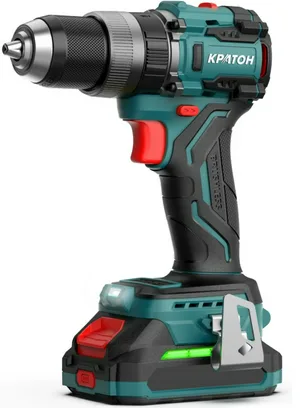 Дрель-шуруповерт ударная аккумуляторная бесщеточная КРАТОН "Pro Series" BICD18-65N (2хАКБ 2,0А·ч; ЗУ + кейс)