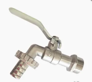 Кран шаровой водоразборный FERAT Standard M (НР) 1/2", со штуцером, ручка