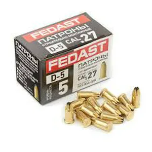 Патрон монтажный FEDAST Д-5, 6,8х18 мм, 100 шт., черный