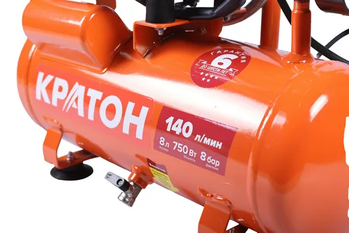 Компрессор с прямой передачей безмасляный Кратон AC-140-8-OFS