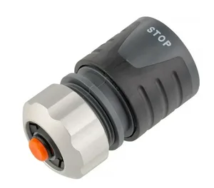 Соединитель AMIGO, с металлической цангой, пластик, 1/2" с аквасопом