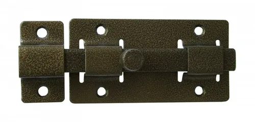 Задвижка  усил, квадратный ригель, бронза