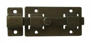 Задвижка  усил, квадратный ригель, бронза