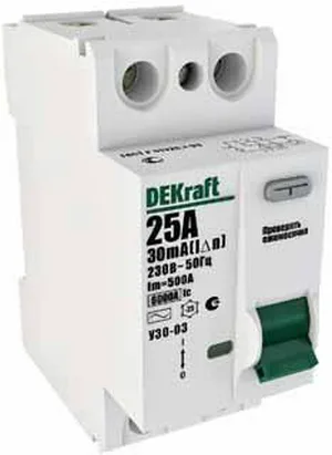 Автомат дифференциальный DEKraft  ДИФ103-1N-010А-030-C                