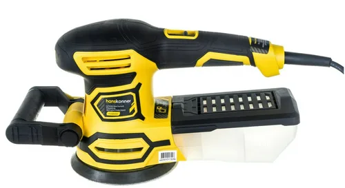 Машина шлифовальная эксц Hanskonner, 450Вт, d=125мм, 6000-12500об/мин, кабель 4м