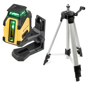 Комплект лазерный уровень профессиональный INSTRUMAX  LINEPRO 360+Штатив телескопический с резьбой 1/4 (5/8) дюйма INSTRUMAX TR-120