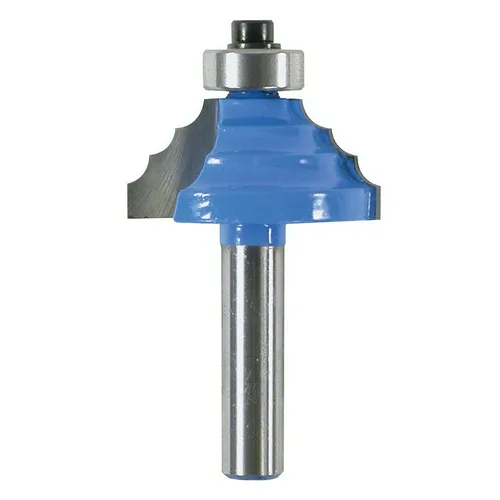 Фреза кромочная калевочная с подшипником Кратон Ø38,4х18,3 мм R4,6 мм, хв. 8 мм