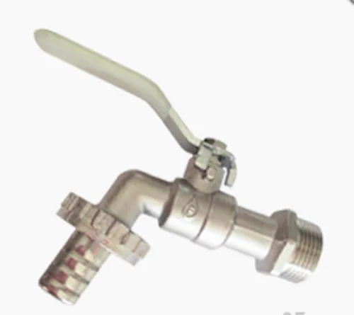 Кран шаровой водоразборный FERAT Standard M (НР) 3/4", со штуцером, ручка