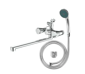 Смеситель VODA Calm для ванны, излив 350 мм, с аксессуарами