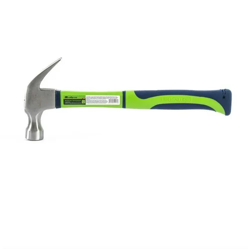 Молоток-гвоздодер СИБРТЕХ, с магнитом, фибергласовая обрезиненная рукоятка, 450гр