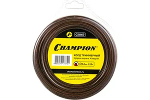 Леска триммерная CHAMPION  Nylplus Square 3.0мм х 23м (квадрат)