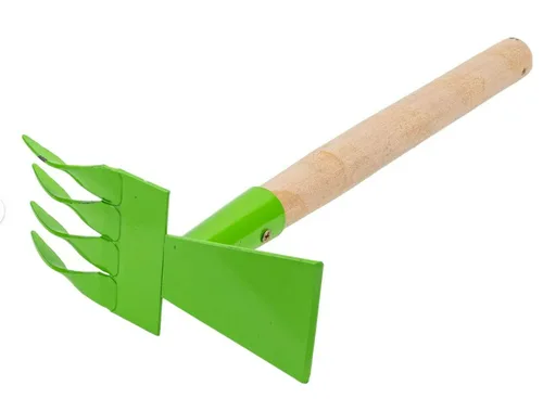 Мотыжка Сибртех Агроном стальная, комбинированная, дер. рукоятка, 80х380 мм