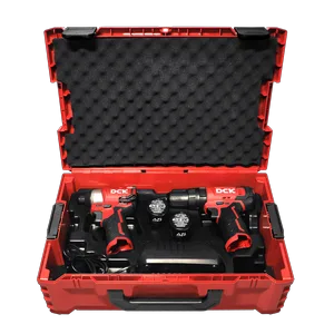 Набор инструмента аккумуляторный DCK KDKIT25, KDJZ23-10i + KDPL04-8, 10,8В, 2*2А/ч, З/У, K-Box