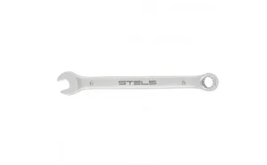 Ключ STELS комбинированный, 6 мм, CrV, матовый хром
