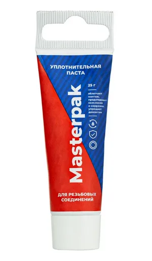 Паста уплотнительная Masterpak, вода, пар, туба, 25 г