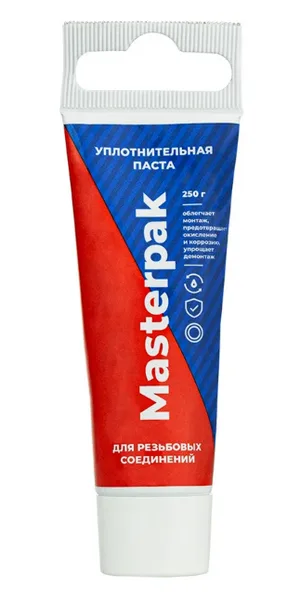 Паста уплотнительная Masterpak, вода, пар, туба, 250 г