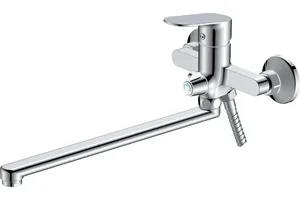 Смеситель VODA Shore для ванны,с изливом 331мм, с аксессуарами