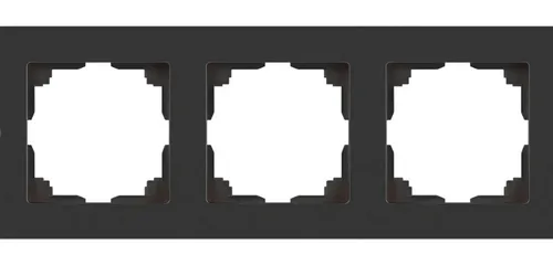 Рамка ЭРА Intro Accent 6-503-07, 3-постовая, графит