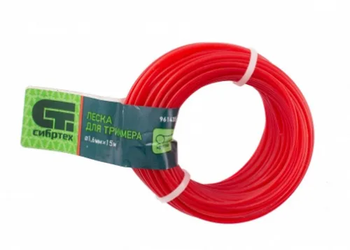 Леска триммерная Сибртех 1,6х15м, круг