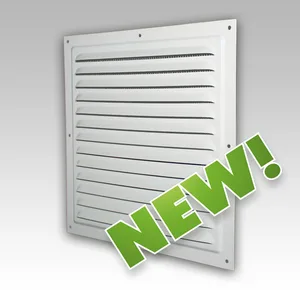 Решетка вытяжная стальная с покрытеим полимер эмалью 300х300 ЭРА