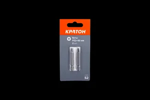 Бит Кратон РZ2 х 50 мм, сталь S2, 2шт