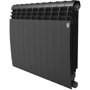 Радиатор отопительный биметаллический Royal Thermo BiLiner 500 /Noir Sable - 10 секц. (черный)