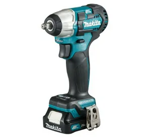 Гайковерт аккум MAKITA TW160DWAE, б\щ,12В,Li-ion,2x2.0Ach,0-3600у\м,160Нм,чем,квадрат 3/8" 1.0кг,кор,подсв,M8-M16,станд з\у