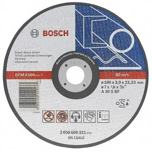 Диск отрезной по металлу BOSCH, 180x3мм