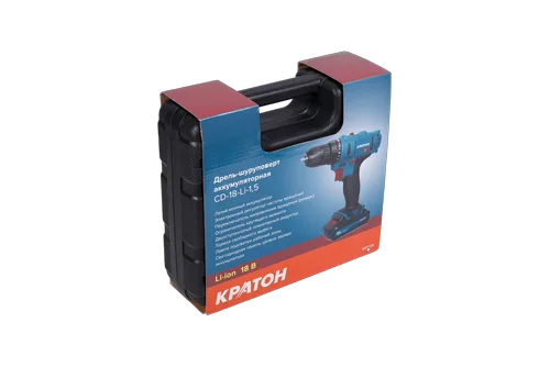 Дрель-шуруповерт аккумуляторная Кратон CD-18-Li-1,5