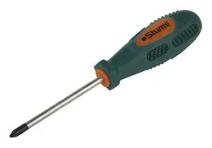 Отвертка Sturm, крестовая, магнитный наконечник, эргономич. ручка, PH1x75мм