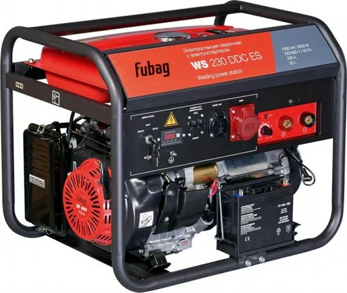 Генератор бензиновый сварочный FUBAG WS 230 DDC ES , 220В/380В, 5 кВт/6кВА, бензин