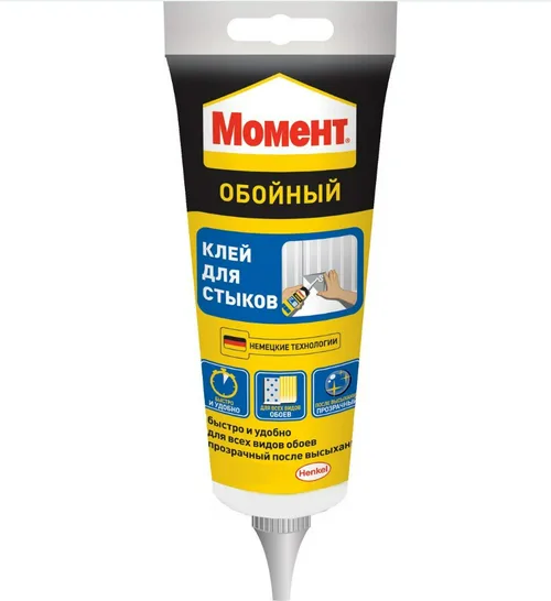 Клей обойный Момент для стыков и подклейки обоев, туба 120г