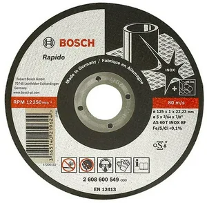 Диск отрезной по нержав стали BOSCH, 115x1мм, 545