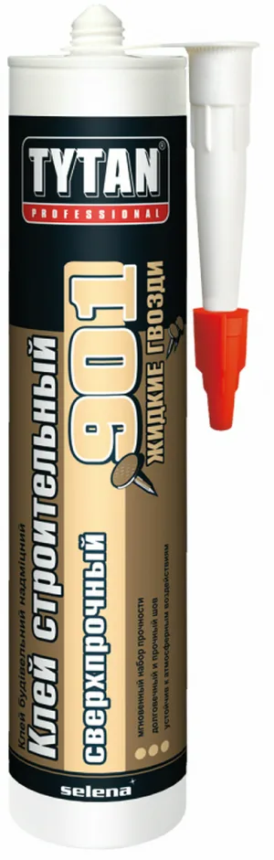 Клей жидкие гвозди TYTAN PROFESSIONAL №901, сверхпрочный бежевый, 390г