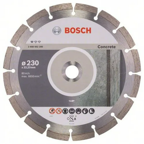 Диск алмазный BOSCH, 230x22,23мм, PF Concrete, бетон