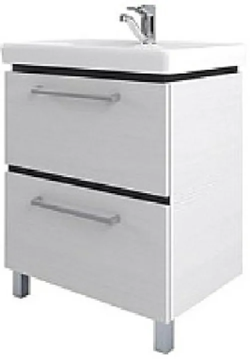 Тумба АКВАТОН Ронда 55 мини Дуб Сомерсет + Раковина Тигода 55 мини