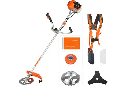 Триммер бензиновый PATRIOT PT 555 XT, 2100 Вт, диск  нож, леска, состоит из 2 частей