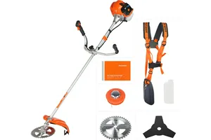 Триммер бензиновый PATRIOT PT 555 XT, 2100 Вт, диск  нож, леска, состоит из 2 частей